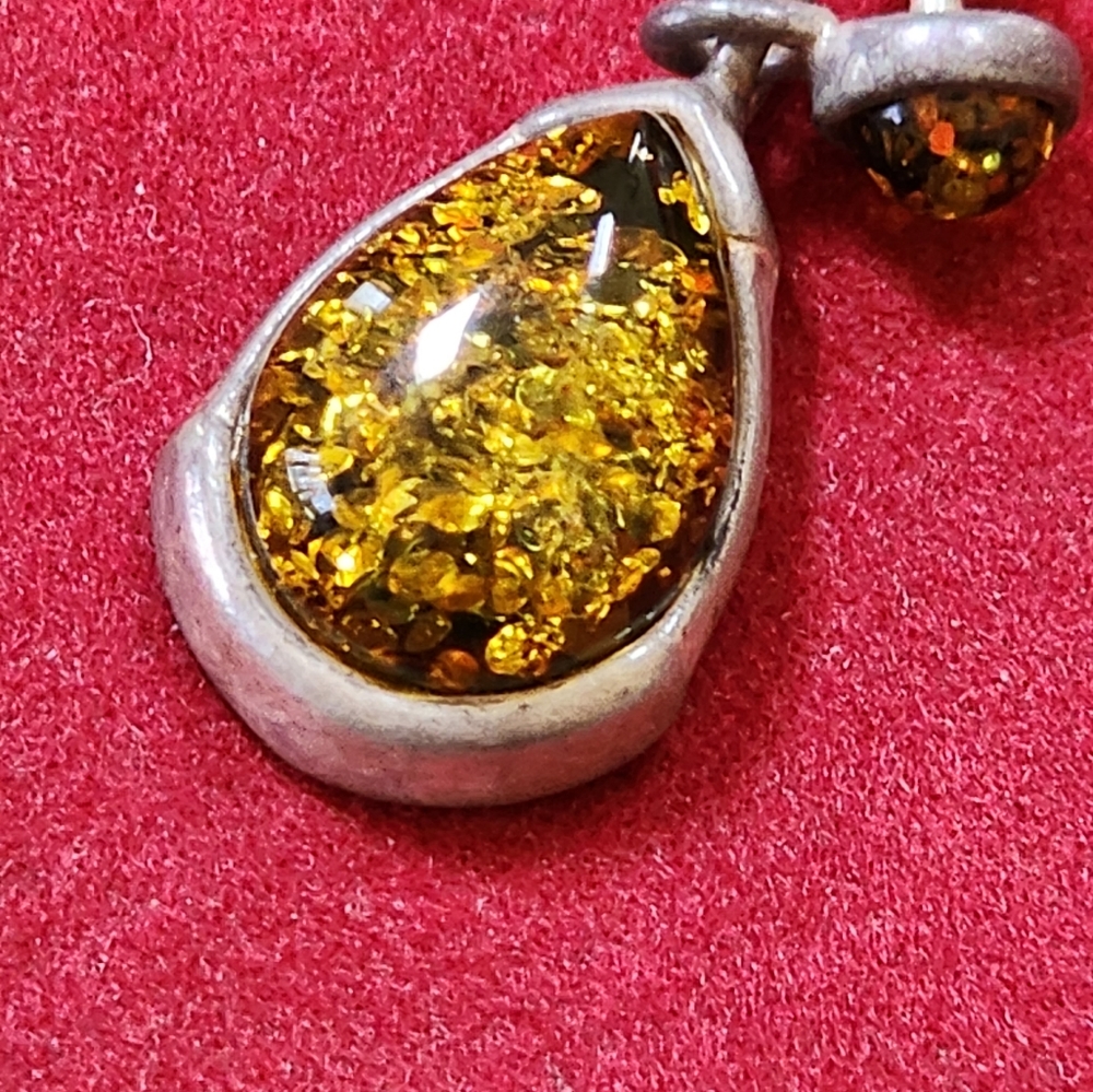 Amber earrings